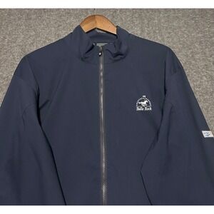 Footjoy dryjoys hydrolite full zip pullover rain jacket waterproof blue golf L